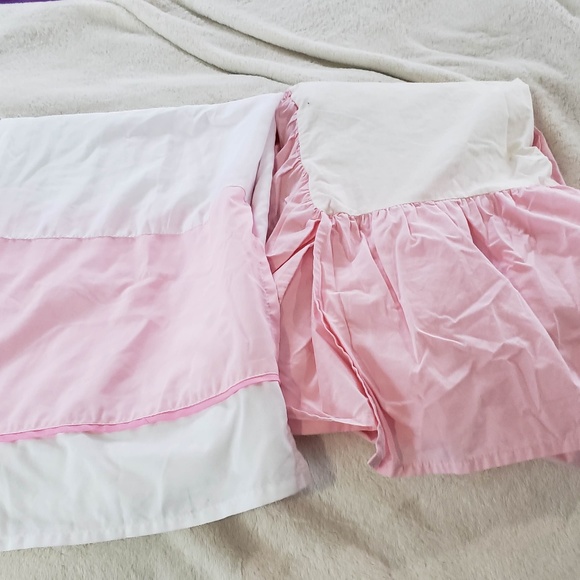 Pottery Barn Kids Accessories Lot Of 2 Like New Crib Bed Skirts